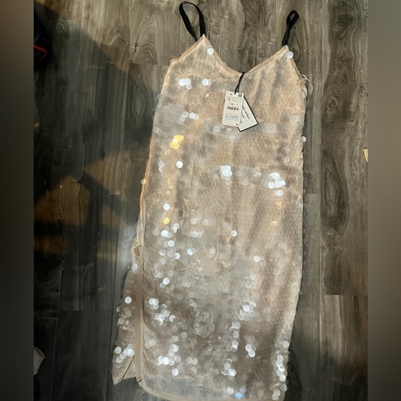 Zara Sequin Slipdress - Picture 3 of 4